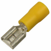 Pico 1955KT Vinyl-Insulated Quick Connect - Female 0.250", 12-10 AWG (Yellow), 5-Pack